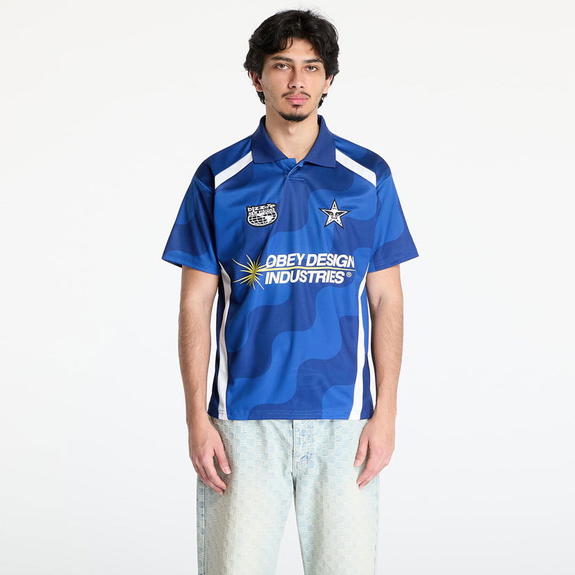 Polotröja OBEY OBEY Soccer Jersey Blå | 131080372-BMU