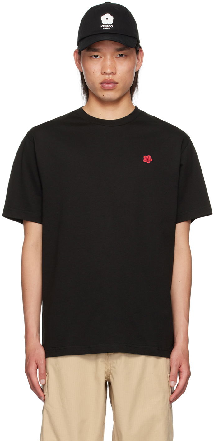 T-shirt KENZO Black Paris Boke Flower T-Shirt Svart | FE65TS4744SG