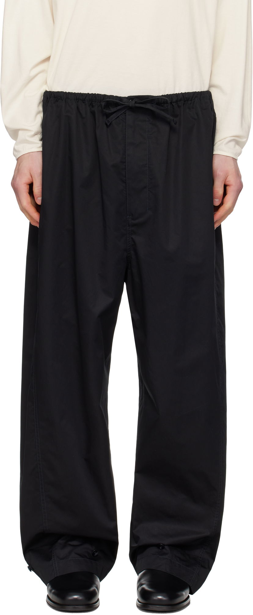 Träningsbyxor LEMAIRE Lemaire Twisted Over Trousers Svart | PA1192 LF1207