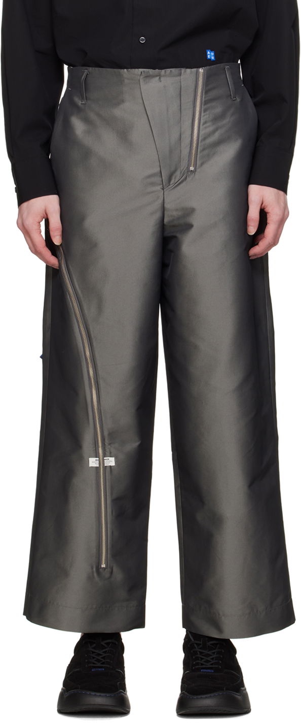Byxor ADER ERROR Trousers With Side Zipper Grå | BN01SSBT0110CC