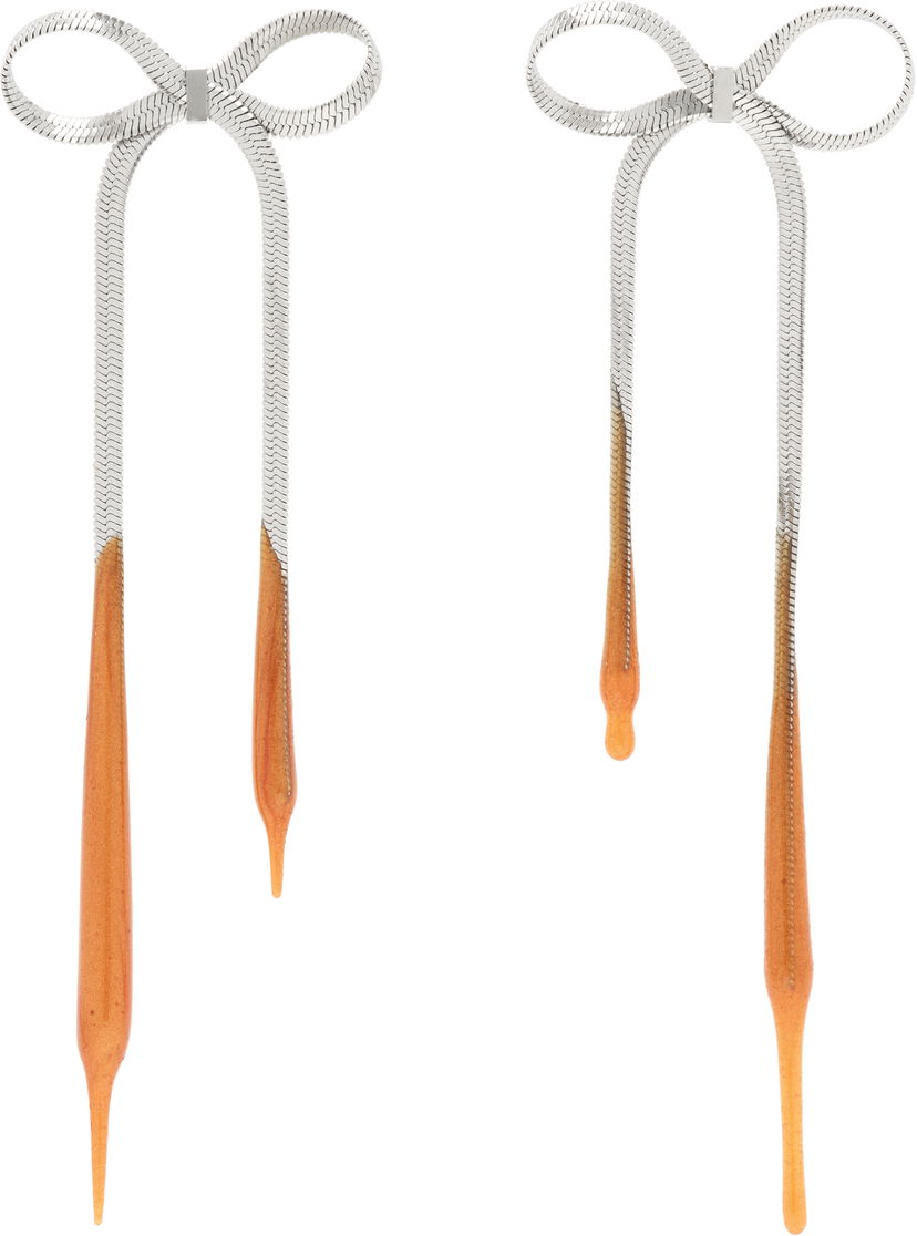 Örhängen Ottolinger Ottolinger Laced Bow Earrings Orange | 12590032502