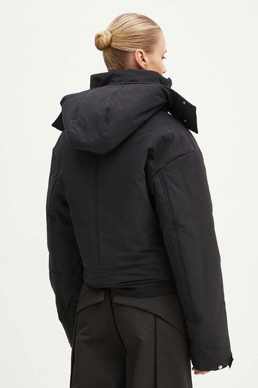 Pufferjacka HELIOT EMIL Cropped Asymmetrical Puffer Jacket Svart | PREAW24.W.02.132, 2