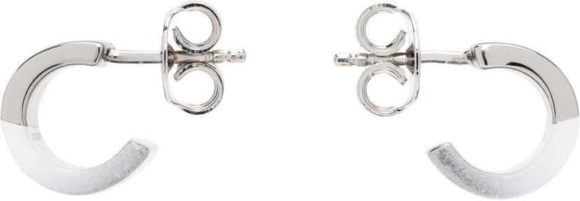 Örhängen Maison Margiela MM6 Maison Margiela Minimal Hoop Earrings Vit | SM7VG0090 P8339