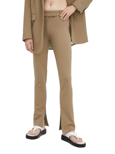 Byxor och jeans Samsoe Samsoe Elisa Trousers Beige | F22200065