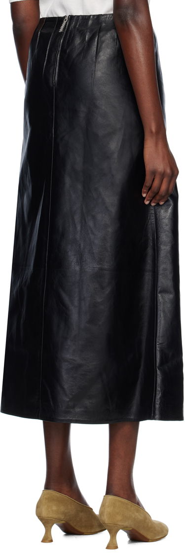 Kjol Marni Marni A-Line Leather Maxi Skirt Svart | GOMX0729S0 ULA760, 2