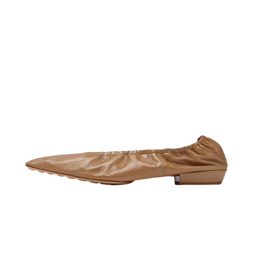 Sneakers och skor Bottega Veneta Leather Ballet Flats Brun | 652273VBP107647