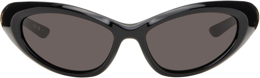 Solglasögon Balenciaga Balenciaga Sporty B Round Sunglasses Svart | BB0384S-001