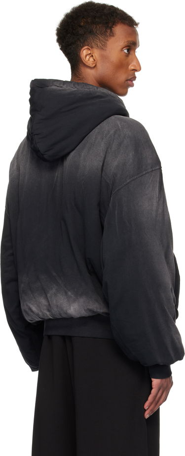 Bomberjacka We11done We11done Bomber Zip-Up Hoodie Svart | WD-TJ3-24-836-U-BK, 2