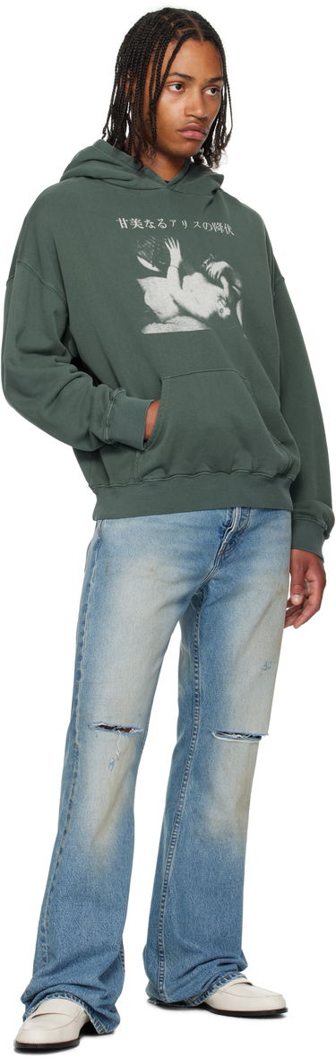 Sweatshirt Enfants Riches Déprimés Enfants Riches Déprimés Sweet Surrender of Alice Graphic Print Hoodie Grön | 020-463, 3