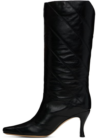 Kläder BY FAR BY FAR Steph Creased Leather Boots Svart | MWFBO061LL002BK001PL, 2