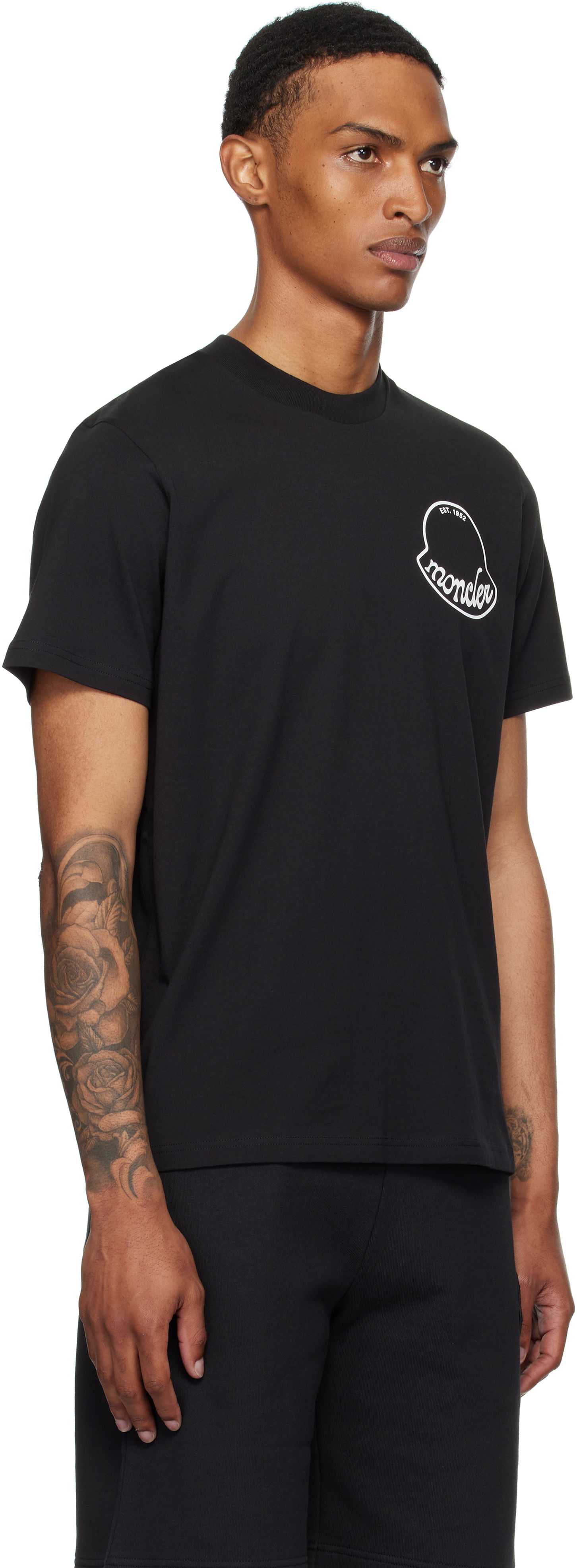 T-shirt Moncler Moncler Archivio Creativo T-Shirt Svart | K20918C0001389AJS, 1