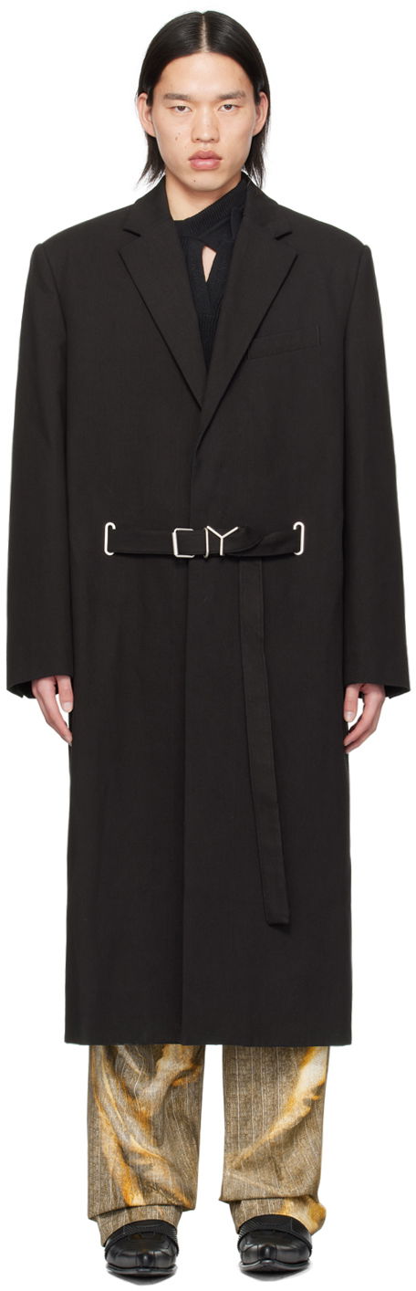 Rockar Y/PROJECT Belt Coat Svart | 201CO002