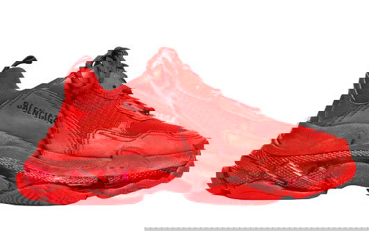 Sneakers och skor Balenciaga Triple S Red Clear Sole Röd | 541624W09O16500/541624W2CE16500, 0