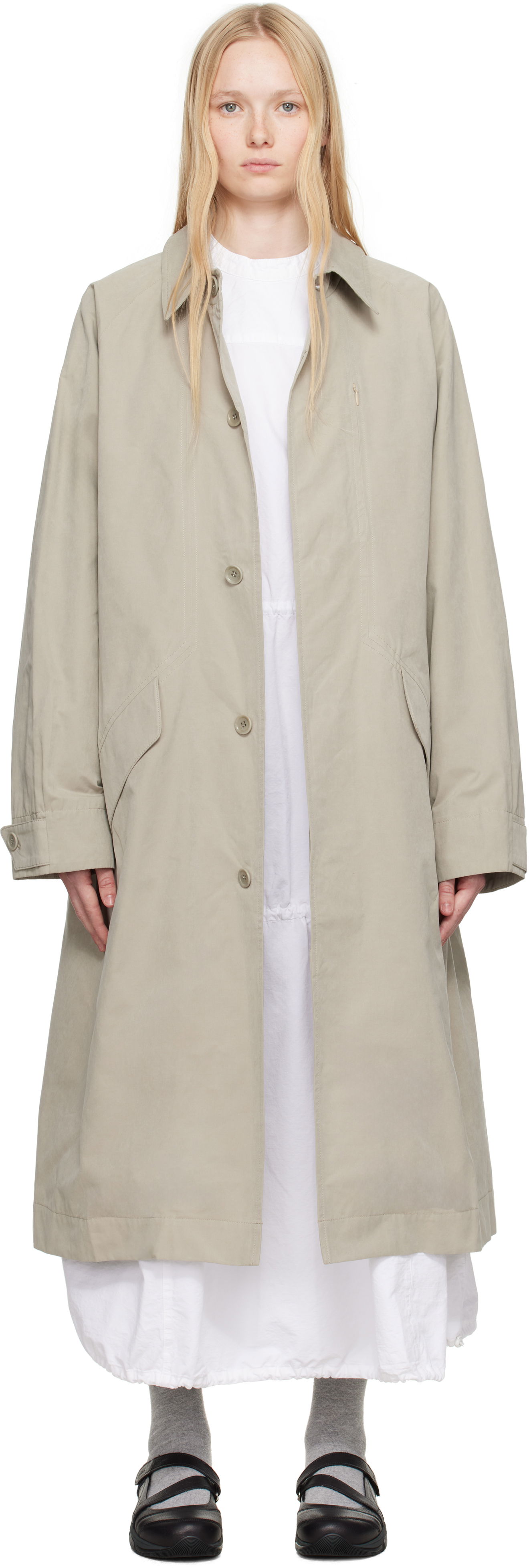 Trenchcoat YMC YMC Tyrell Trench Coat Beige | Q0YAA, 0