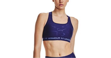 Behå Under Armour UA Crossback Mid Emboss Mörkblå | 1378815-468, 1