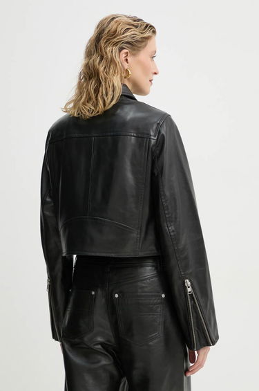 Jacka STAND STUDIO Stand Studio Brooke Cropped Leather Jacket Svart | 66384.7750, 2