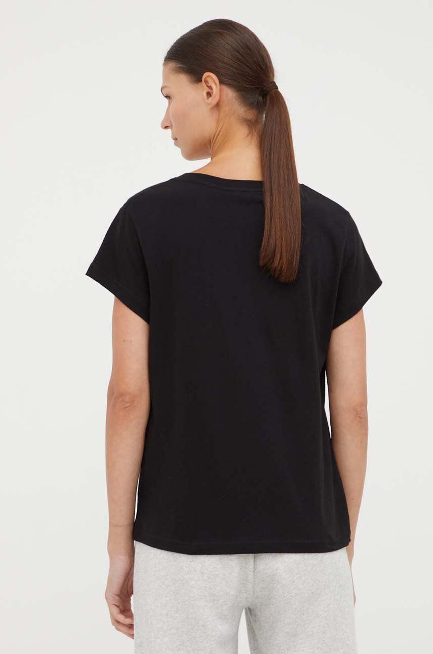 T-shirt Samsoe Samsoe Samsoe Samsoe SOLLY V-Neck T-Shirt Svart | F00012028, 1