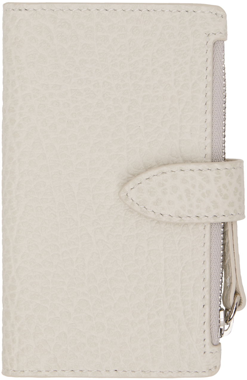 Plånbok Maison Margiela Four Stitches Card Holder Beige | SA1VX0019 P4455