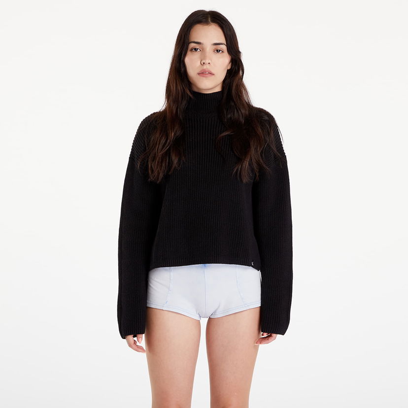 Sweater CALVIN KLEIN Chunky Loose High Neck Sweater Black Svart | J20J224227 BEH