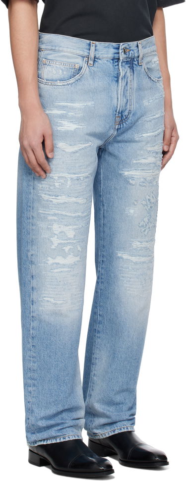 Jeans AMIRI AMIRI 'MA' Quad Repaired Straight Jeans Blå | AMDNGH1070, 1