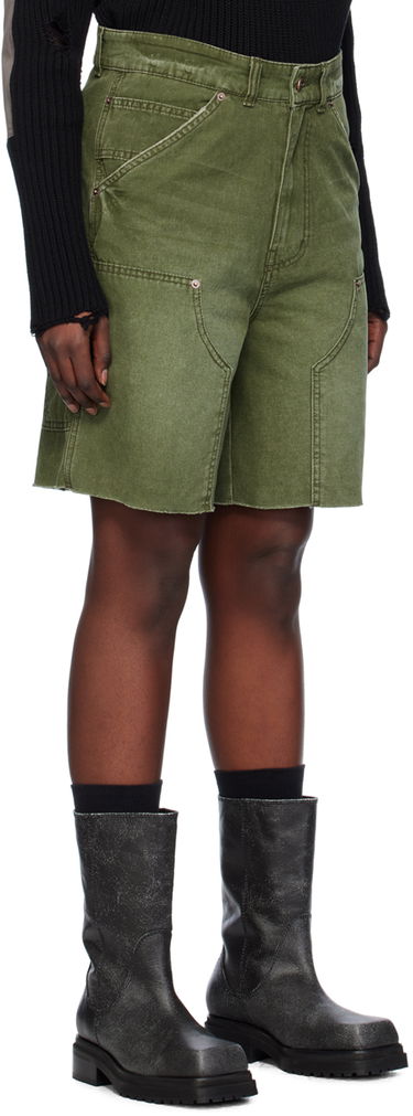 Shorts We11done Faded Denim Shorts Grön | WD-DP0-24-379-M-KK, 1