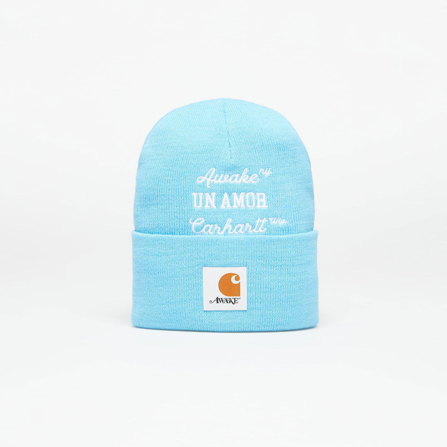 Mössa Awake NY X Carhartt WIP Un Amor Beanie Blå | AWK-CAR23-HT001-BLU, 0