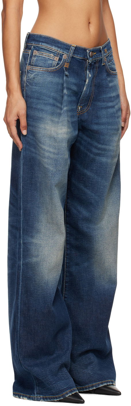 Jeans R13 R13 Damon Wide-Leg Jeans Blå | R13W3147-D144A, 1