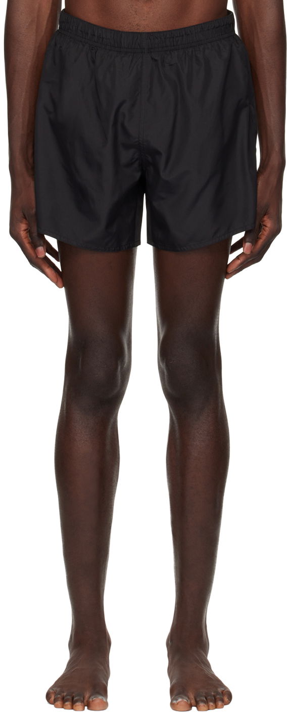 Badkläder Courrèges Swim Shorts with Embroidered Logo Svart | 123JMB014PL0103