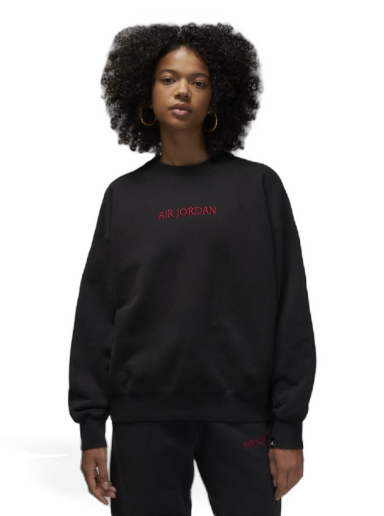 Sweatshirt Jordan Wordmark x Crew Svart | DV6469-010