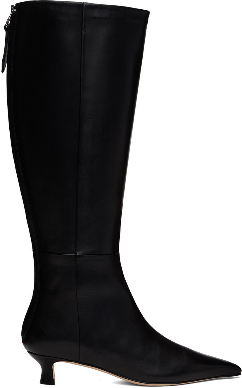 Klä Aeyde Aeyde Zazie Leather Tall Boots Svart | A11-KB-ZAZSS35KT-223-800-001