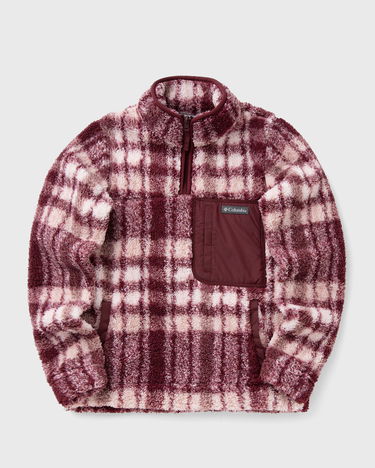 Sweater Columbia Women's Plaid Print Sherpa Fleece Pullover Bourgogne | 2085734624, 2