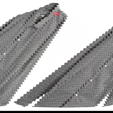 Vindjacka KENZO Kenzo Men's Weave Coach Jacket, Size Large Grå | FF55BL0619NJ-96, 1
