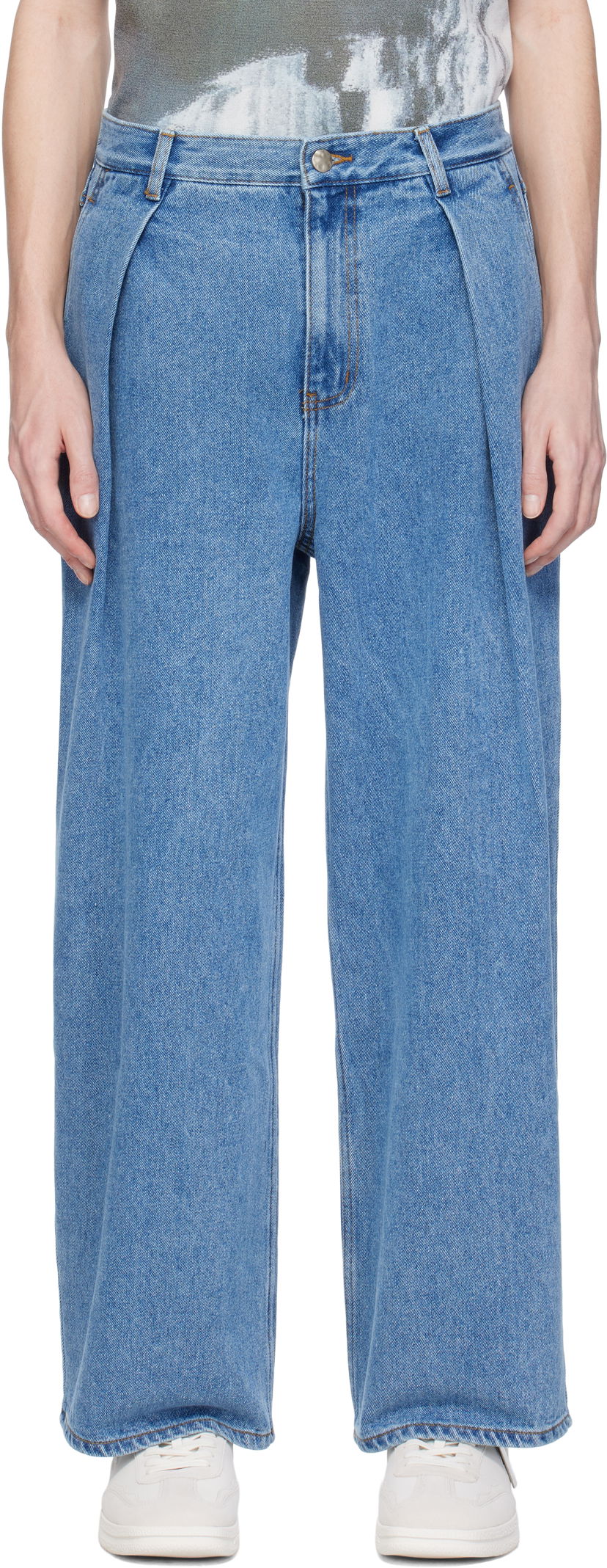 Jeans ADER ERROR ADER error Sig; TRS Tag 02 Jeans Blå | BO42FYJE0102SB