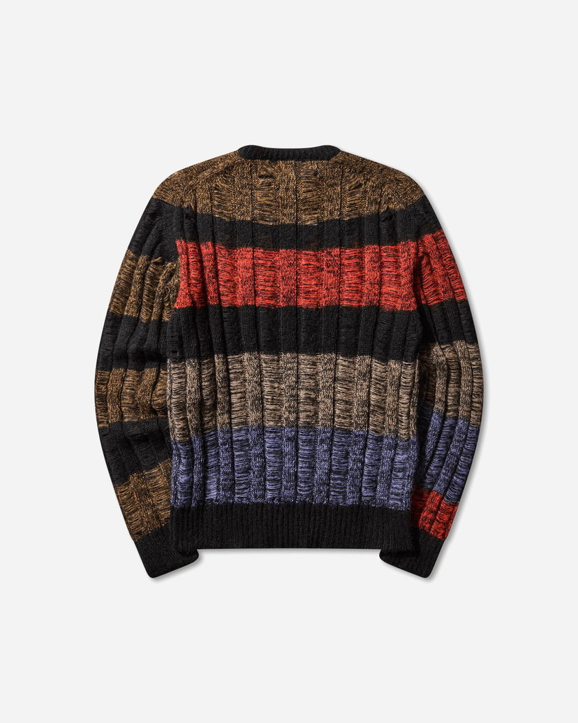 Sweater Aries Mohair Cable Stripe Sweater Flerfärgad | AR2004304 Multi