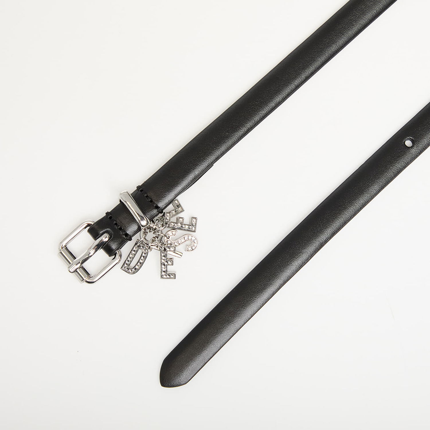 Bälten Diesel Diesel Logo B-Charm-Loop Belt Svart | X10304_PR227 Black, 1