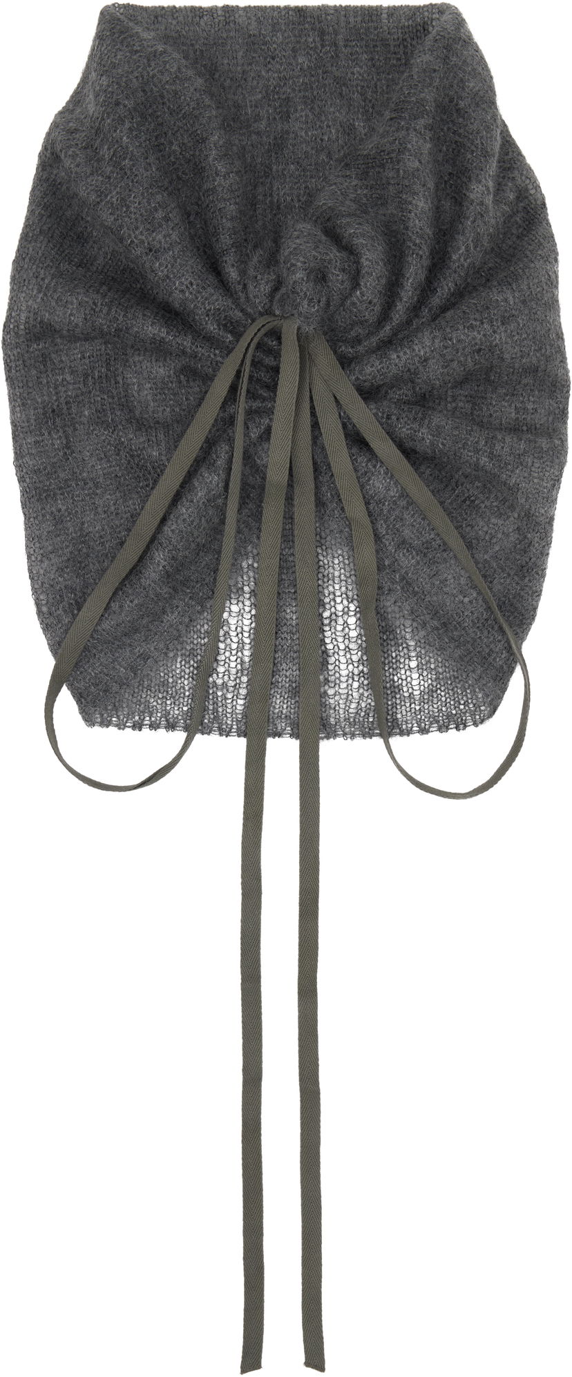 Halsduk Ann Demeulemeester Ann Demeulemeester Oden Knit Tie Collar Grå | 2520-W-CL35-KN069-088