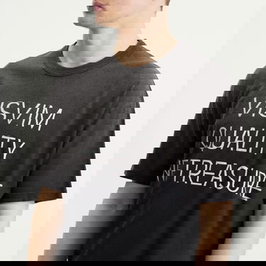 T-shirt visvim Jumbo Distressed 'Quality We Treasure' Print T-Shirt Svart | 0125205010016-BLK, 5