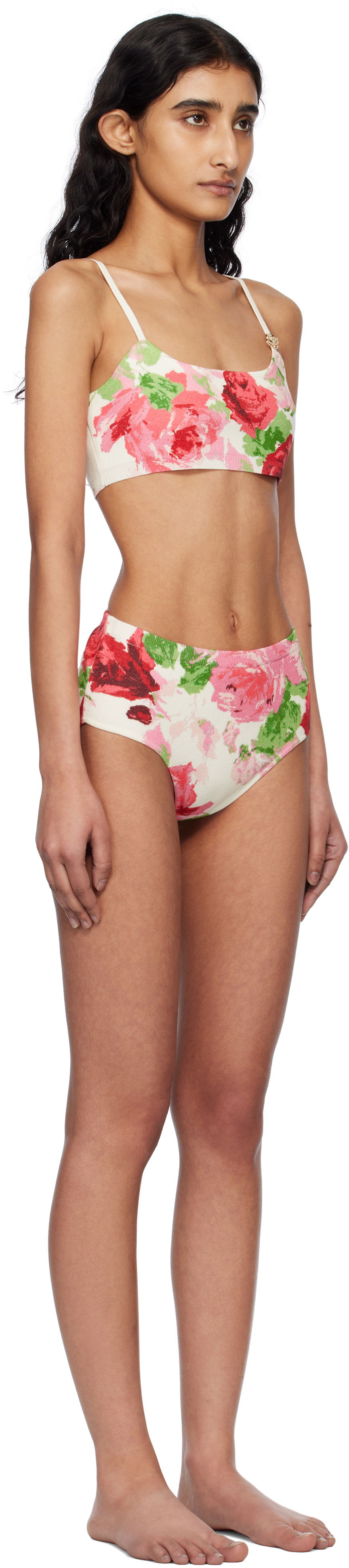 Badkläder Blumarine Blumarine Peony-Print Bikini Flerfärgad | P522M539A, 1