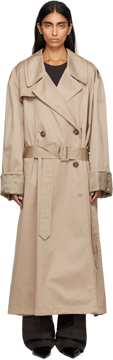 Trenchcoat Maison Margiela MM6 Maison Margiela Cotton Trench Coat Beige | S52AH0081 M35368, 0