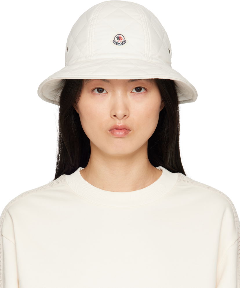 Hatt Moncler Moncler Quilted Bucket Hat Vit | K10933B00033M6310