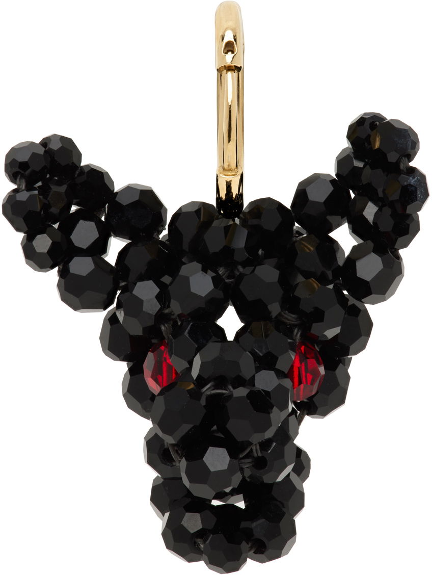 Örhängen Simone Rocha Simone Rocha Beaded Creature Single Earring Svart | ERG511 0903, 0