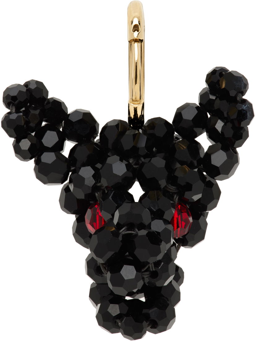 Örhängen Simone Rocha Simone Rocha Beaded Creature Single Earring Svart | ERG511 0903