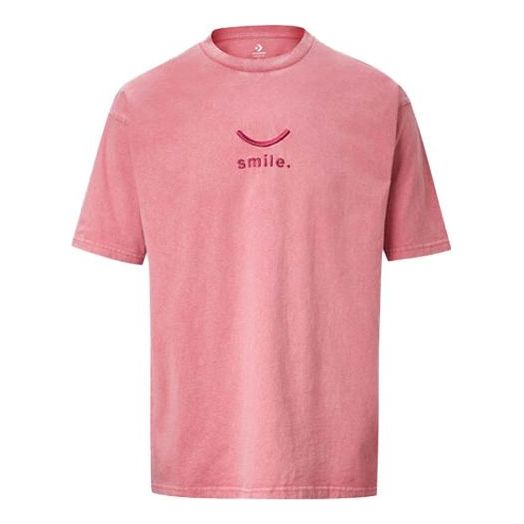 T-shirt Converse Jack Purcell Embroidered T-Shirt Rosa | 10020930-A03