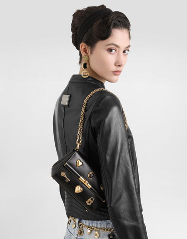 Handväska Dolce & Gabbana Dolce & Gabbana Marlene City Mini Bag with Gold-Tone Hardware Svart | BB7766AG6808S574, 1