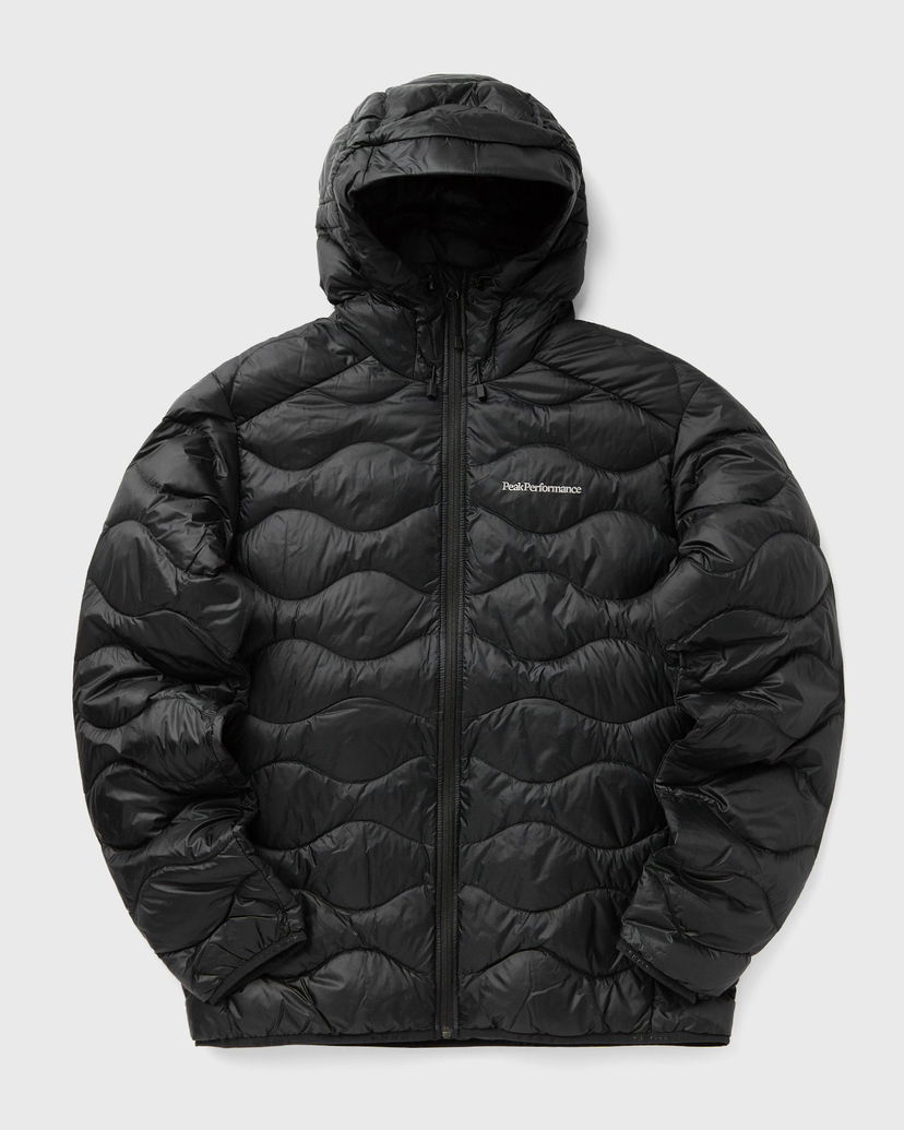 Pufferjacka Peak Performance HeliuDown Hooded Puffer Jacket Svart | G79845020