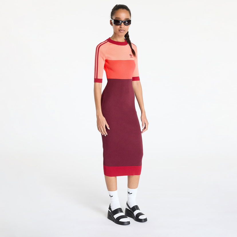 Klä adidas Originals adidas x KSENIASCHNAIDER Knitted Dress Coral Fusion/ Bright Red/ Shadow Red M Orange | IW5661