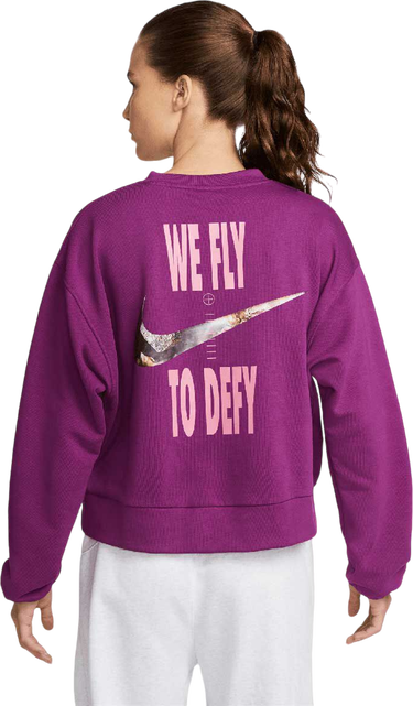 Sweatshirt Nike Dri-FIT Swoosh Fly Standard Issue Wmns Crewneck Purpur | DQ6817-503, 4