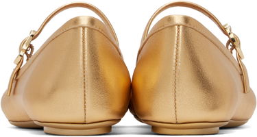 Sneakers och skor Gianvito Rossi Rossi Carla Ballerina Flats Metallisk | G22223-05GOM-NSW, 1
