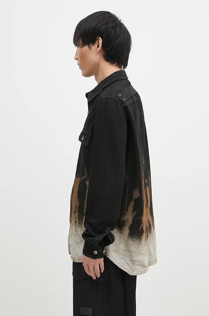 Skjorta Rick Owens Oversize Shirt Svart | DU02D2755.BSUN, 1