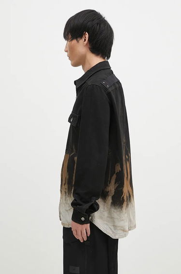 Skjorta Rick Owens Oversize Shirt Svart | DU02D2755.BSUN, 1